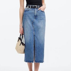 Madewell Rilee Denim Midi Skirt